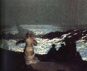 Winslow Homer A summer night oil painting on canvas